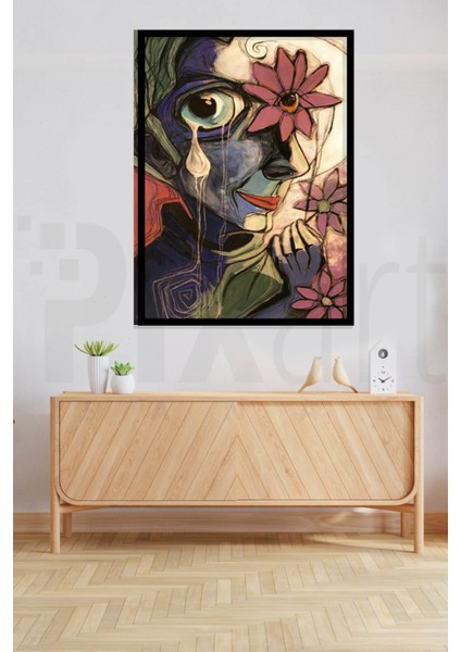 Soyutsal Calisma 40 x 60 Elmas Mozaik Tablo modelleri