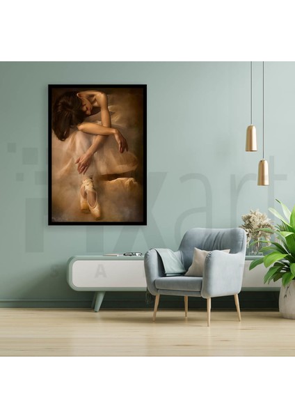 Uzgun Balerin 40 x 60 Elmas Mozaik Tablo