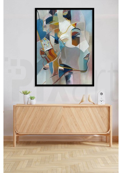 Soyut Sanat Calismasi 43 x 60 Elmas Mozaik Tablo modelleri