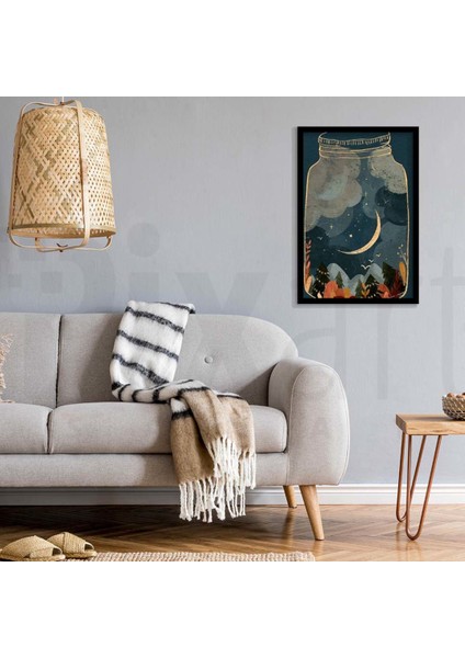 Bir Kavanoz Dunya 40 x 60 Elmas Mozaik Tablo fiyatları