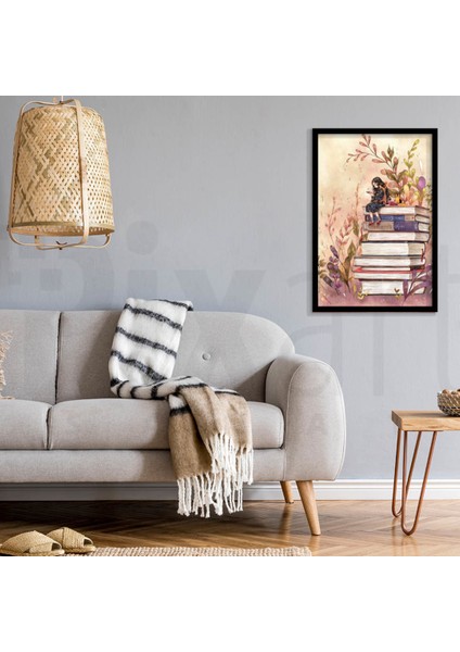 Kitaplarin Dunyasinda Elmas Mozaik Tablo 40 x 60 fiyatları