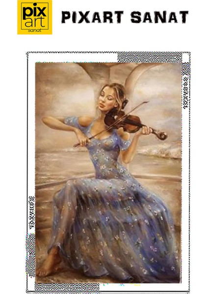 Keman Çalan Kadın 48 x 74 cm fırsatları