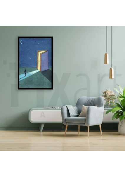Hayata Acilan Kapi 43 x 60 Elmas Mozaik Tablo fiyatları