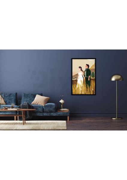 Gelin Ve Damat 40 x 60 Elmas Mozaik Tablo fiyatları