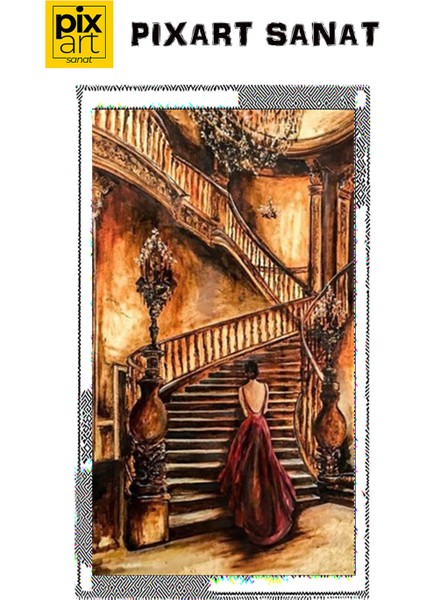 Şapkalı Kadın 33 x 58 cm fırsatları