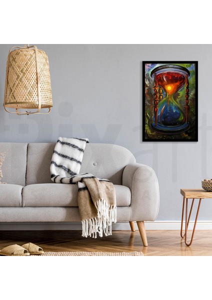 Kum Saatinde Gece Gunduz 40 x 60 Elmas Mozaik Tablo modelleri