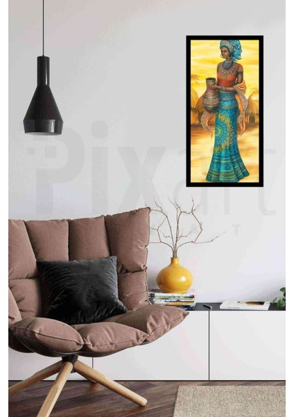 Mavi Afrikalı Kız 41 x 81 cm fiyatları