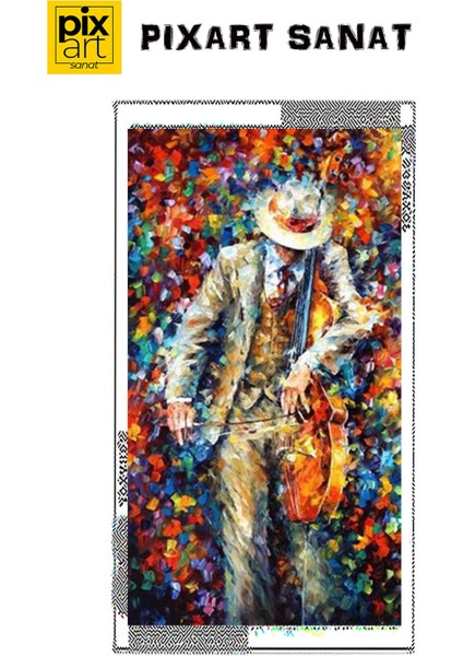 Müzisyen Elmas Mozaik Tablo 28 x 51 cm fırsatları