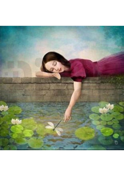Su Kenarında Kız 56 x 56 cm