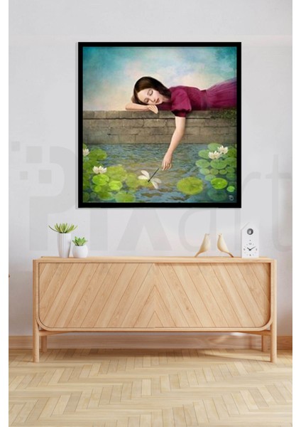 Su Kenarında Kız 56 x 56 cm modelleri