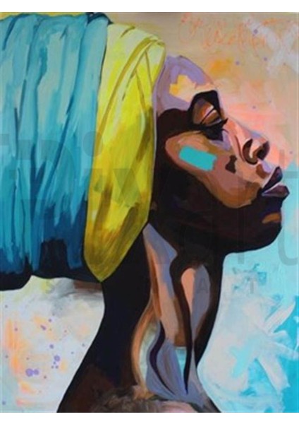 Afrikalı Kız 41 x 53 cm