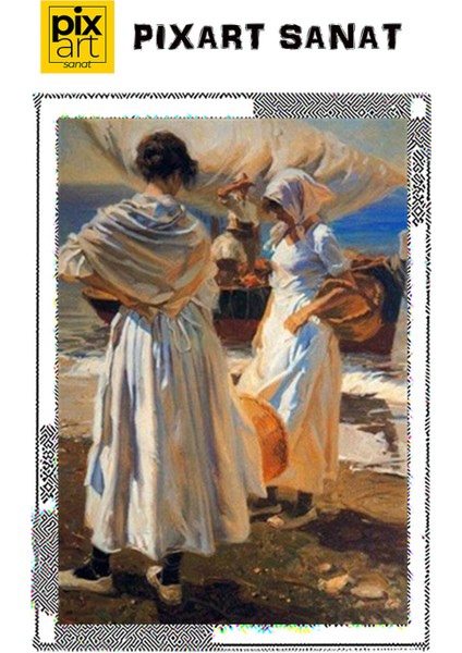 Balıkçı Kızlar 41 x 58 cm fırsatları