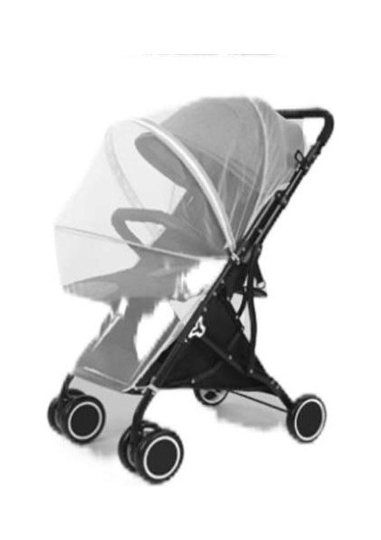 Pram Cibinlik Tam Kapak Bebek Sivrisinek Önleyici Kapak Nakış Gazlı Bez Güneşlik Perde Yaz Nefes Alabilir (Yurt Dışından)