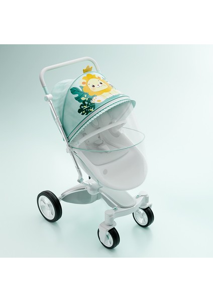 Pram Cibinlik Tam Kapak Bebek Sivrisinek Önleyici Kapak Nakış Gazlı Bez Güneşlik Perde Yaz Nefes Alabilir (Yurt Dışından)
