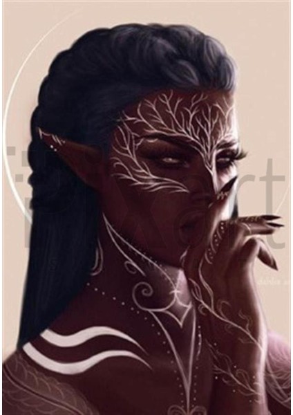 Siyahi Avatar Pixart Sanat Elmas Mozaik Tablo Diamond Türkiye 38*53