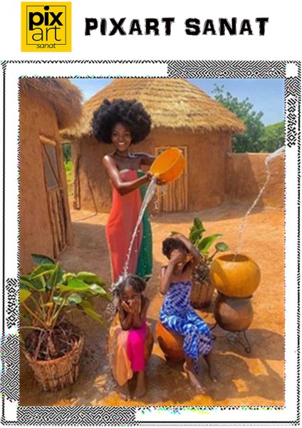 Afrikada Mutluluk 56 x 69 cm fırsatları