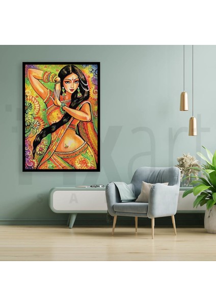 Hint Güzeli Pixart Sanat Elmas Mozaik Tablo Diamond Türkiye 53 x 74 cm fiyatları