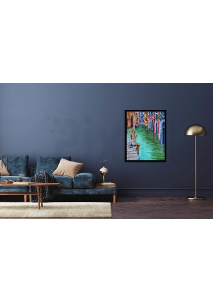 Venedik Kız Pixart Sanat Elmas Mozaik Tablo Diamond Türkiye 48 x 58 cm fiyatları