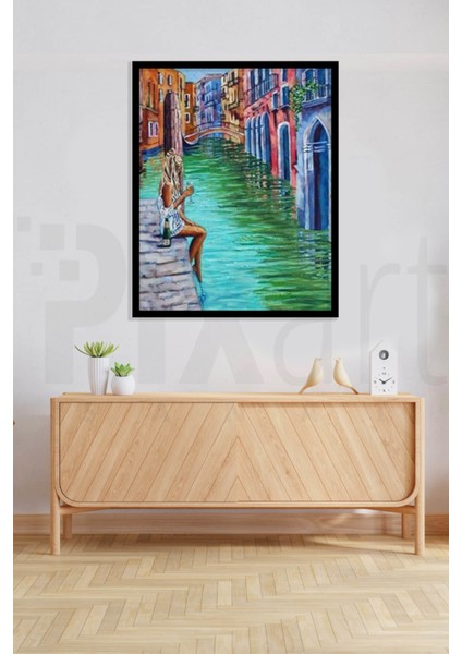 Venedik Kız Pixart Sanat Elmas Mozaik Tablo Diamond Türkiye 48 x 58 cm modelleri