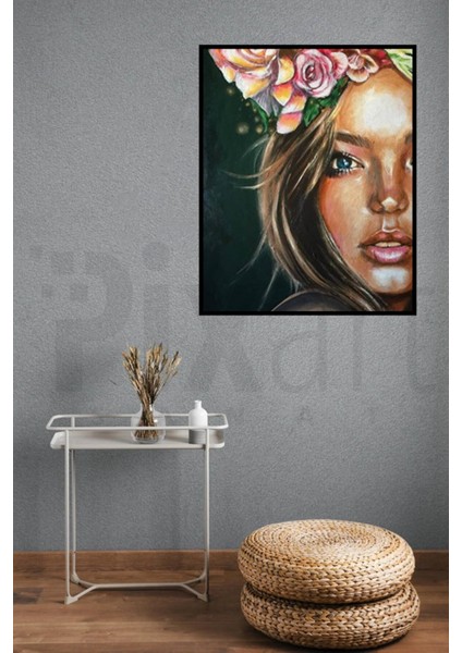 Saçlarımda Gül Taç Pixart Sanat Elmas Mozaik Tablo Diamond Türkiye 41 x 51 cm modelleri