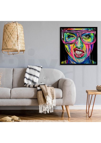 Renkli Çılgın Pixart Sanat Elmas Mozaik Tablo Diamond Türkiye 51 x 51 cm modelleri