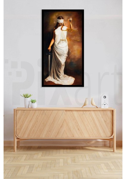 Adalet Tanrıçası Pixart Sanat Elmas Mozaik Tablo Diamond Türkiye 30 x 58 cm modelleri