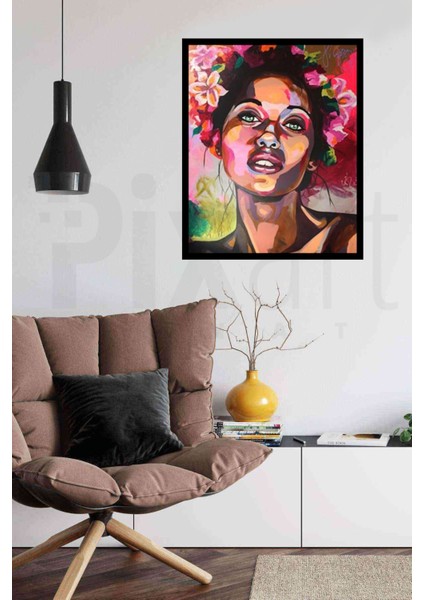 Çiçekten Taç Pixart Sanat Elmas Mozaik Tablo Diamond Türkiye 41 x 51 cm modelleri