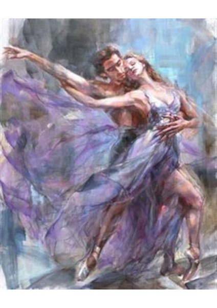 Dans ve Ihtiras Pixart Sanat Elmas Mozaik Tablo Diamond Türkiye 48 x 61 cm
