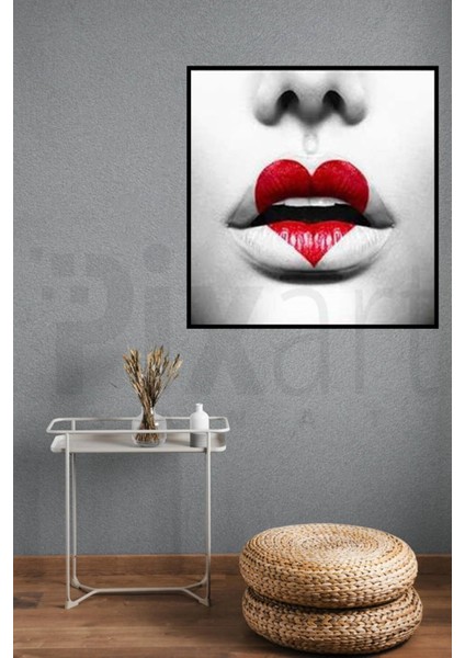 Kalp Pixart Sanat Elmas Mozaik Tablo Diamond Türkiye 51 x 53 cm modelleri