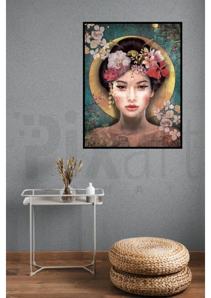 Japon Güzeli Pixart Sanat Elmas Mozaik Tablo Diamond Türkiye 56 x 71 cm