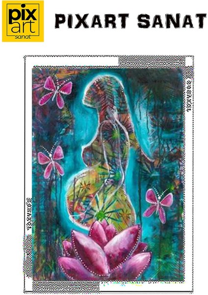 Güzel Bekleyiş Pixart Sanat Elmas Mozaik Tablo Diamond Türkiye 43 x 61 cm fırsatları