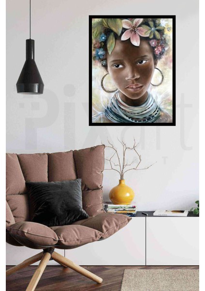 Çiçek Saçlı Kız 43 x 53 cm modelleri