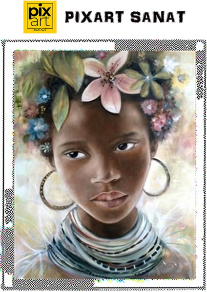 Çiçek Saçlı Kız 43 x 53 cm fırsatları