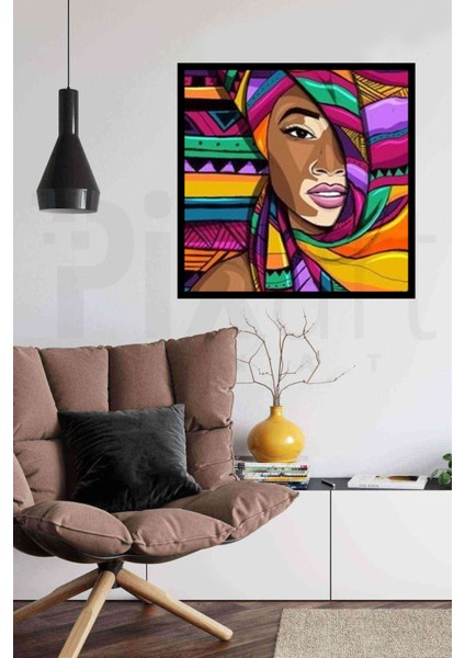 Etnik Desen Elmas Mozaik Tablo 51 x 51 cm modelleri