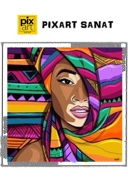 Etnik Desen Elmas Mozaik Tablo 51 x 51 cm fırsatları