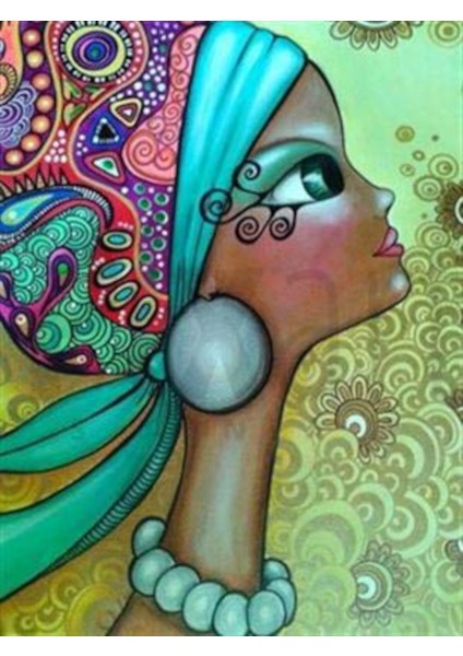 Gözü Nakışlı Kadın 41 x 56 cm