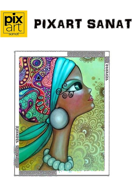 Gözü Nakışlı Kadın 41 x 56 cm