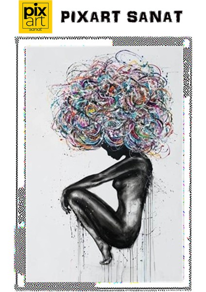 Renkli Düşünce Pixart Sanat Elmas Mozaik Tablo Diamond Türkiye 48 x 74 cm fırsatları