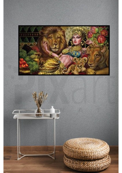 Sheba Kraliçe Pixart Sanat Elmas Mozaik Tablo Diamond TÜRKIYE79 x 43 cm modelleri