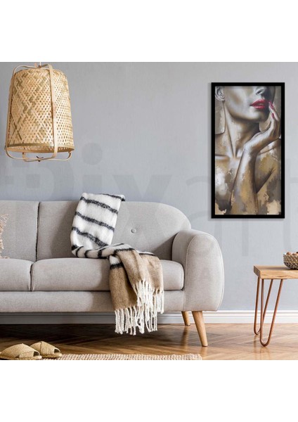 Bronz Kadın Pixart Sanat Elmas Mozaik Tablo Diamond Türkiye 38 x 76 cm modelleri