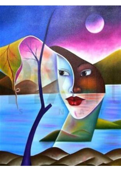 Soyut Resim Deniz 43 x 58 cm