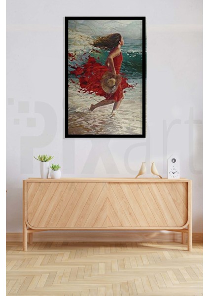 Dalgalar ve Kız 41 x 58 cm fiyatları