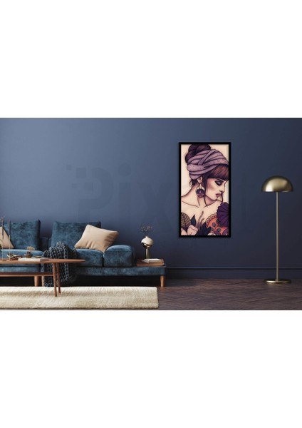 Bandanalı Kız Pixart Sanat Elmas Mozaik Tablo Diamond Türkiye 28 x 51 cm fiyatları