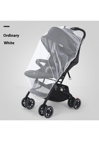 Pram Cibinlik Bebek Arabası Sivrisinek Örtüsü Güneşlik Örtüsü Nakış Büyütülmüş Yoğun Ağ (Yurt Dışından)