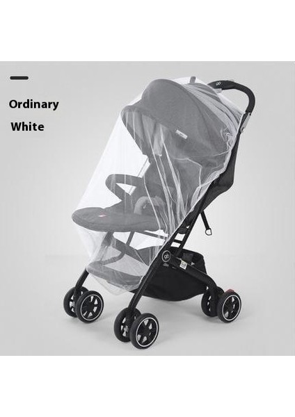 Pram Cibinlik Bebek Arabası Sivrisinek Örtüsü Güneşlik Örtüsü Nakış Büyütülmüş Yoğun Ağ (Yurt Dışından)