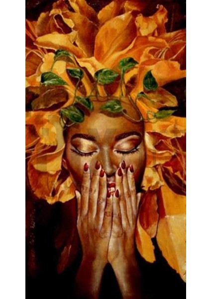 Yaprak Saçlı Kız 41 x 76 cm