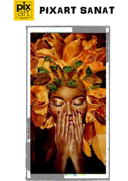 Yaprak Saçlı Kız 41 x 76 cm fırsatları