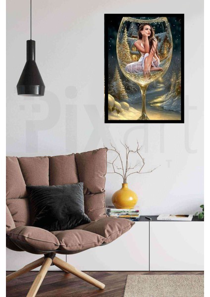 Bardak Içinde Kız Pixart Sanat Elmas Mozaik Tablo Diamond Türkiye 45*63 fiyatları