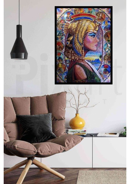 Mısırlı Kadın Pixart Sanat Elmas Mozaik Tablo Diamond Türkiye 51 x 69 cm modelleri