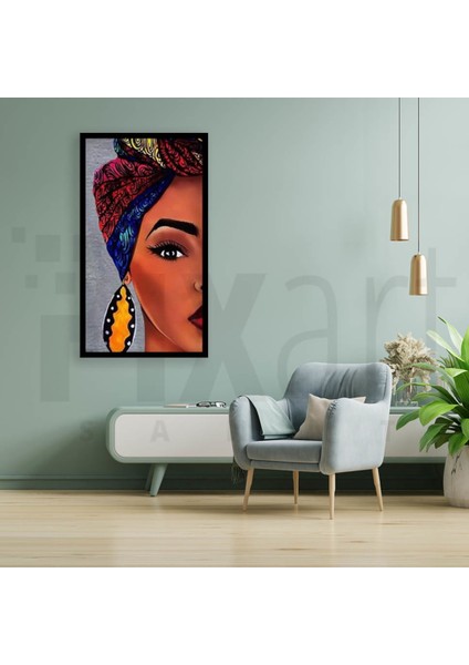 Renkli Kadın Pixart Sanat Elmas Mozaik Tablo Diamond Türkiye 25*53 fiyatları